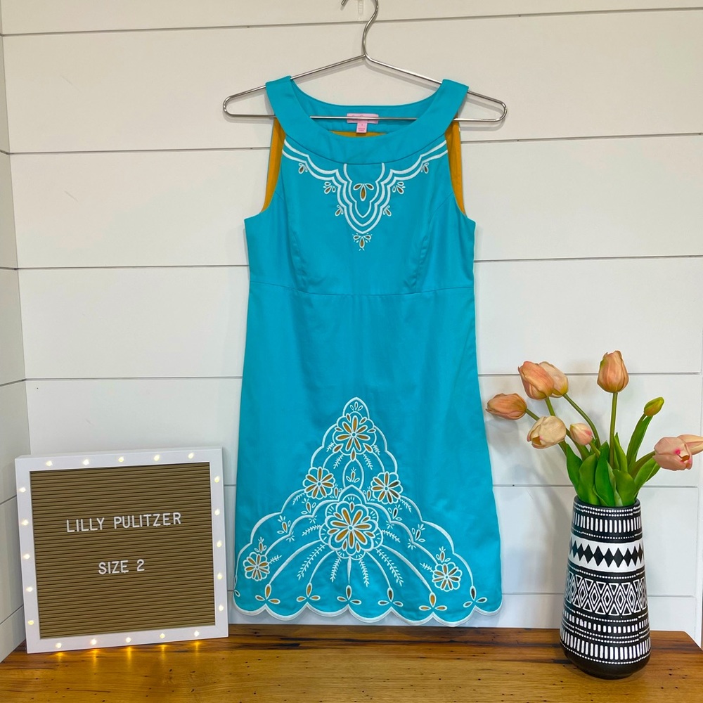 Lilly Pulitzer Jaqueline shift dress in Sea Breeze
